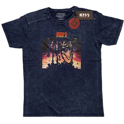 KISS Unisex Snow Wash T-Shirt: Destroyer (X-Large)