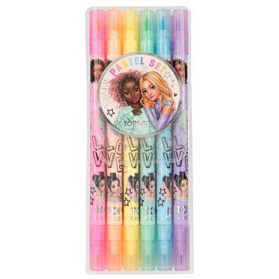 TOPModel Pastel tuschpenne, 6 stk.