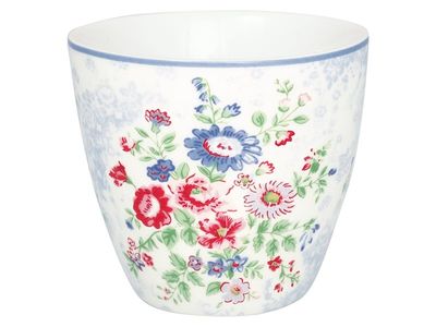 Ailis Stoneware Latte -kuppi valkoinen - Normaali hinta 88,