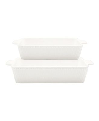 Set med 2 små ugnsformar – Alice vita