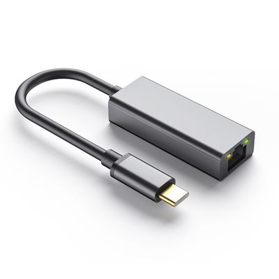 NÖRDIC USB-C - Giga Ethernet -verkkosovitin 17cm Space Grey alumiini ASIX AX88179:llä
