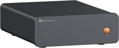 Fosi Audio Box X5 Mini Forforstærker Hjemmeaudio til MM & MC Pickups, Aktive Højttalere, 4-niveau Justerbar Gain 38/48/56/66 dB med RCA