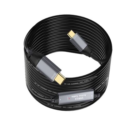 NÖRDIC 10m Aktiivinen USB 3.0 C–C-kaapeli, 5Gbps Super Speed USB-kaapeli