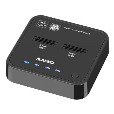 Maiwo K3016S telakointiasema kiintolevyaseman kloonaukseen, M.2 SATA SSD 5 Gb/s 1:1 B&M Key