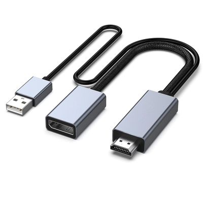 NÖRDIC HDMI til Displayport-adapter 50cm 4K60Hz 18Gbps