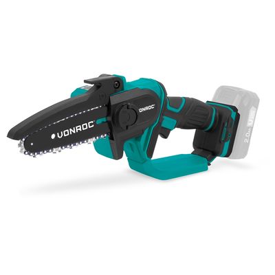 VONROC Kædesav 20V - Mini - 152mm | Kompakt & Kraftfuld | Solo | Ekskl. akku, oplader & tilbehør