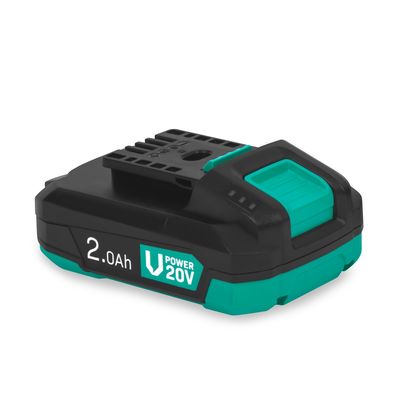 VONROC 20V 2.0Ah Batteri – Litiumjon med dubbelriktad USB-C-port & Power Delivery (PD)