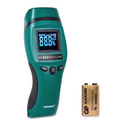 VONROC PRO Fuktmätare – Professionell | LCD med hög kontrast