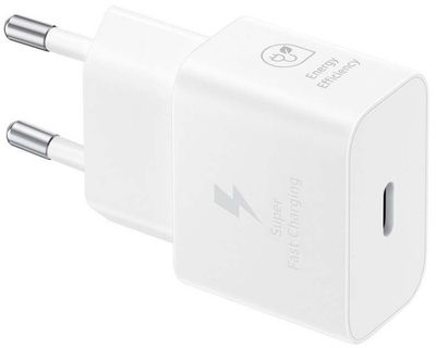 Samsung strömadapter USB-C 25W, vit