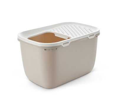 Kattetoilet Hop In Giant 74x49,7x43cm hvid/beige