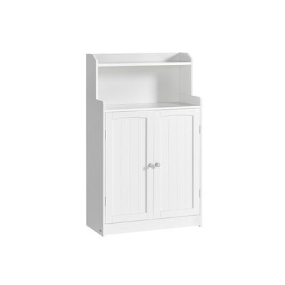 Rootz Badrumsskåp Cloud White - Förvaringsenhet - MDF-konstruktion - 2 dörrar och hyllor - Stort & Robust - 30cm x 60cm x 100cm