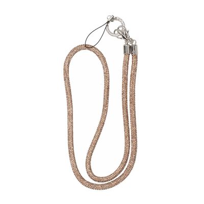 Mobilband Halsband 80cm - Guld glitter