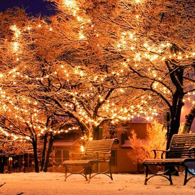 LED-lyslenke – innendørs/utendørs 10 meter, multifarget, grønn eller blå