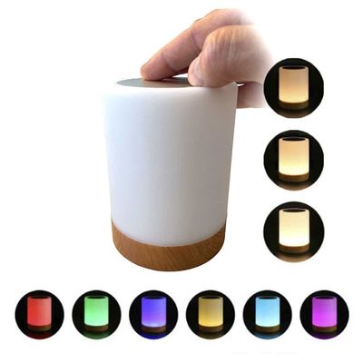 Dimbar LED-Bordlampe m/touch & RGB fargeskift