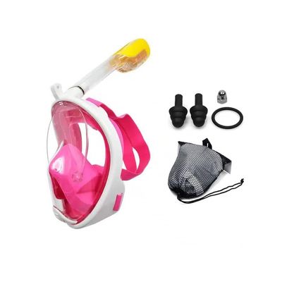 Snorkelmaske for barn og voksne med snorkel og 180 graders utsikt