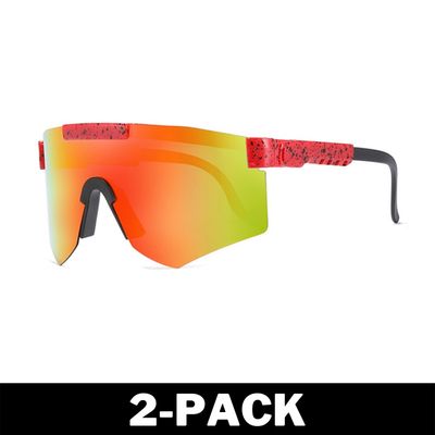 Viper Unisex Polarized Sports Solbriller Crimson Red