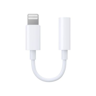 SiGN Lightning til 3.5mm AUX Adapter - Hvid