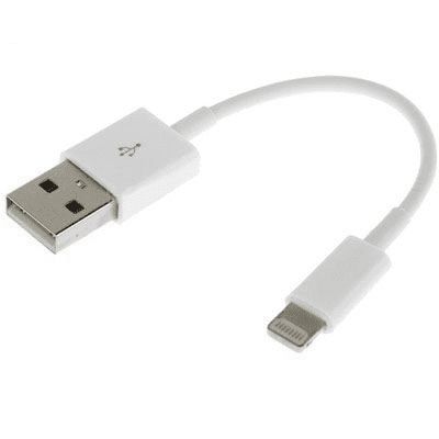 SiGN USB-kaapeli Lightning-liittimellä 5V, 2.1A iPhone & iPad -laitteille - 25 cm - Valkoinen