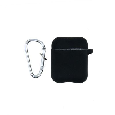 AirPods Silikonikotelo Ripustimella - Musta