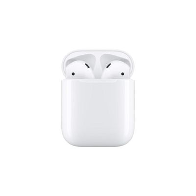 Original Begagnade AirPods (2nd Gen) med laddningsetui - Begagnad i Bra Skick