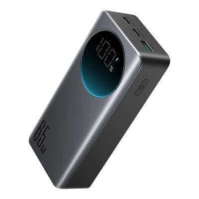 SiGN 65W 30000mAh Pikalataus Powerbank LED-näyttö PD QC puhelimelle ja kannettavalle tietokoneelle - Musta