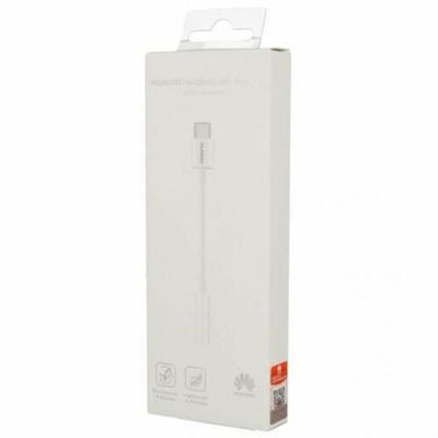 Original Huawei Adapter USB-C til Hovedtelefonstik (3.5 mm) - Hvid