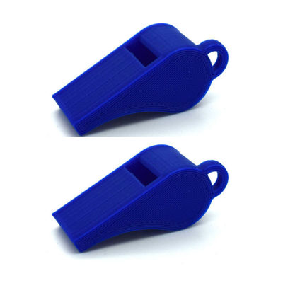 Fløyte 2-pakning PLA plast 118+ Db blå