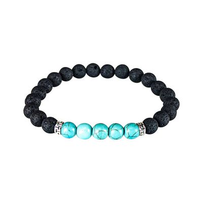 Armbånd med vulkansten - Turkis