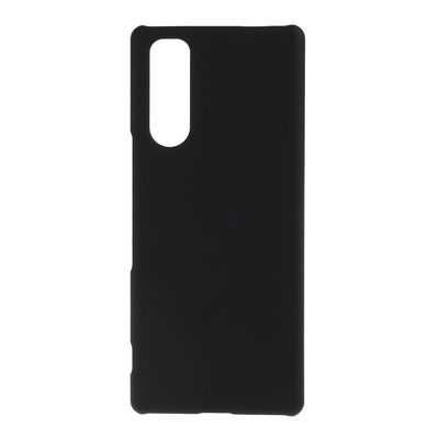 Gummibelagt hårdt plastikcover til Sony Xperia 5 - Sort