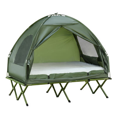 Camping Sengsæt, 193x136x178 cm, Grøn
