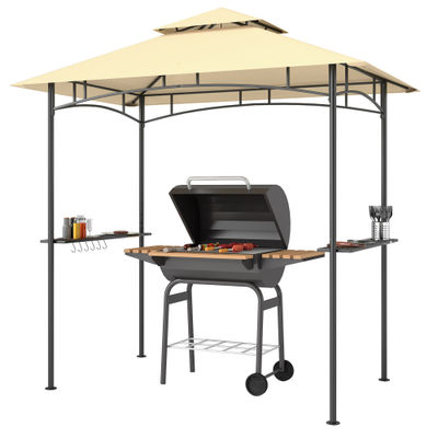 Grillpaviljong, 240x150x258 cm, Beige