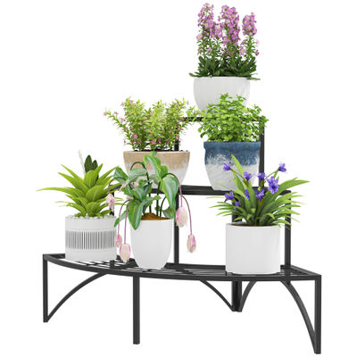 Planteholder, 87x60x60 cm, Sort