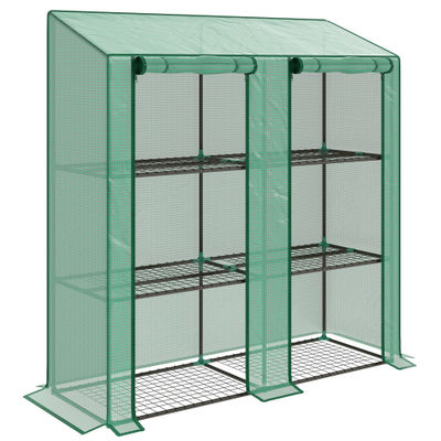 Mini drivhus, 143x46x151 cm, Grøn, Plast