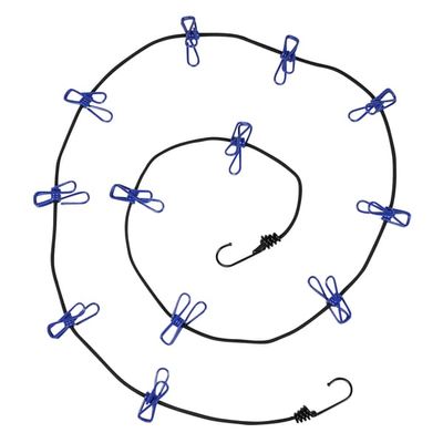 Klesline 1.9 m – 12 klyper portabel
