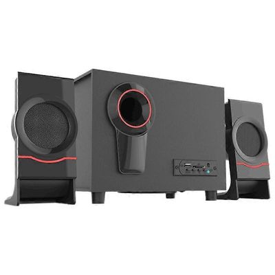 Tietokoneen kaiuttimet puinen 2.1 multimediasubwoofer bluetooth-ääni usb-kannettava kaiutin bluetooth +3. musta