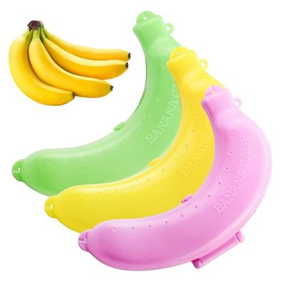 Banaanikotelo, 3 pakkaus uudelleenkäytettävä banaanipidike Banana Guard -kotelo