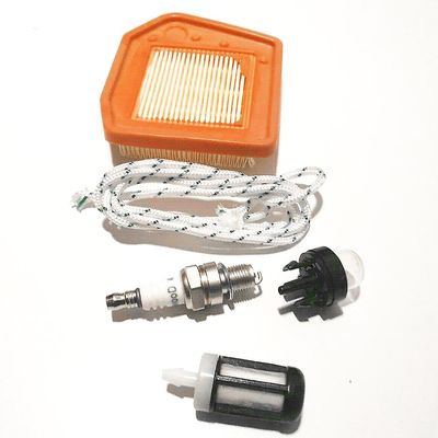 5 stk luftfilter Tennpluggsett Montering: For Stihl Fs240 Fs310 Fs360 Fs410 Fs460 Gresstrimmere Tilbehør til deletrimmerklipper