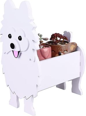 Tianzun Söpö puutarha kukkaruukku lehmän koiranistutuskone, lehmä corgi Pommerin vuohen puutarharuukut, Pvc Flower Planter Garden Home Dcor D