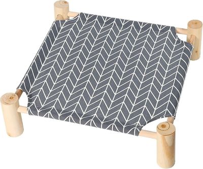 Tianzun Katt Og Hund Hengekøye Seng, Wooden Cat Forhøyet Kjøling Utendørs seng For Summer, Cat Senger For Innendørs Katter, Pet Bed Valp Bed Pil