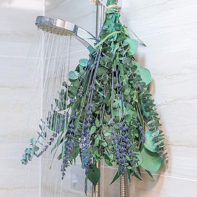 Tianzun Fresh Mix Eukalyptus & Lavendel Bouquet For Dusj, Natural Eucalyptus Leaves Shower Decor Aromatisk lavendel