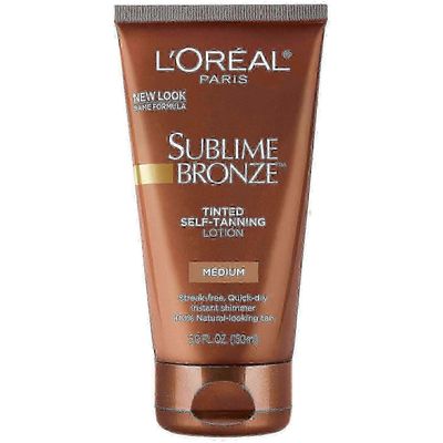 L'oreal paris sublim bronse farget selvbruning lotion, middels, 5 oz