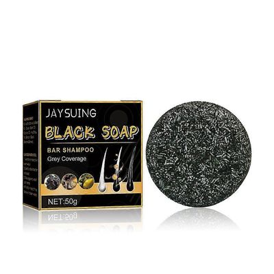 1-3kpl miesten harmaita hiuksia peittävä palashampoo hiuksia tummuva musta saippua harmaalle hiussuojalle 1PC