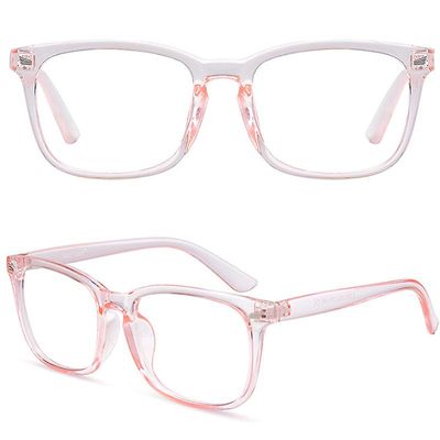 Besser Blue Light Blokering Briller Anti-UV Ladiess Herre briller Pink