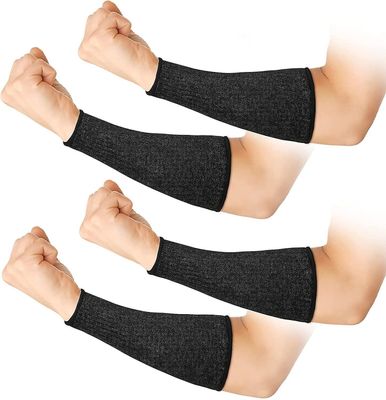 unbrand 2 par kutt motstandsdyktig erme arm beskyttelse ermer nivå 5 beskyttelse sikkerhet beskyttende ermer for menn kvinner Black