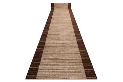 RugsX Løber anti-slip STREIFEN 110 cm brun 110x470 cm