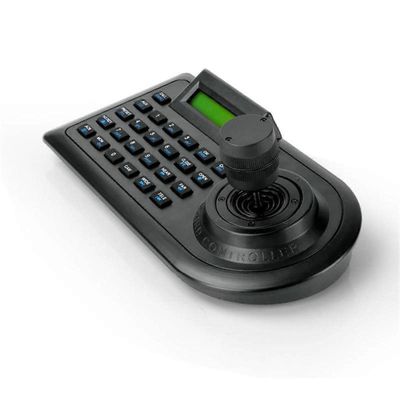 4D 4-akselinen joystick PTZ-näppäimistöohjain RS485 PTZ-kameran DVR XVR-tallentimelle EU-pistoke Musta