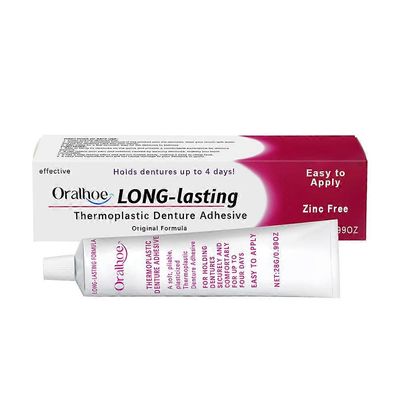 Super Grip Denture-Adhesive Cream Lämpöaktivoidut koostumukset turvalliseen pitoon miehille naisille 1pc