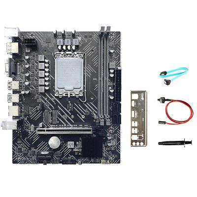 H610 Mboard + SATA-kabel + fett A1700 DDR4 PCIE 16x Gigabit Lan For G6900 G7400 I3 121