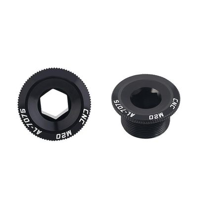 Crankset Arm Bolt alumiiniseos polkupyörän kampivarsi ruuvit kampi kiinnityspultti Musta M18