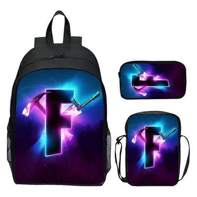 3 kpl/setti FORNITE-reppu 3D-tulostettu räätälöity koululaukku pojille tytöille opiskelijoille lapsille koulureppu laukku lapsille mochilas Khaki o...